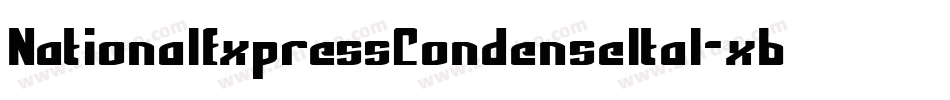 NationalExpressCondenseItal-x68V字体转换