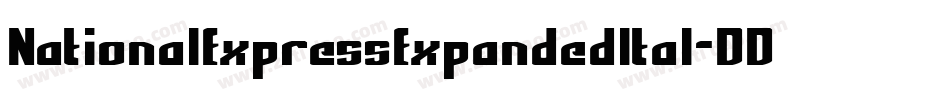 NationalExpressExpandedItal-DDJx字体转换