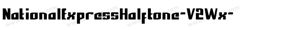 NationalExpressHalftone-V2Wx字体转换