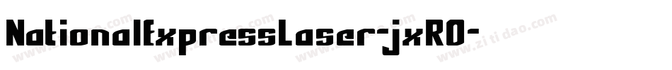 NationalExpressLaser-jxRO字体转换