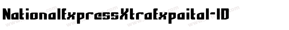 NationalExpressXtraExpaital-lD8D字体转换