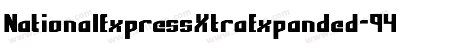 NationalExpressXtraExpanded-946j字体转换