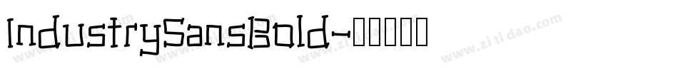 IndustrySansBold字体转换