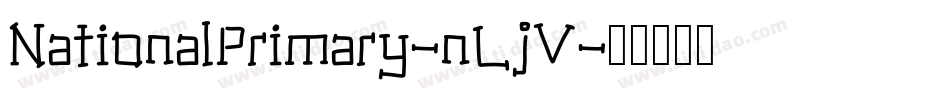 NationalPrimary-nLjV字体转换