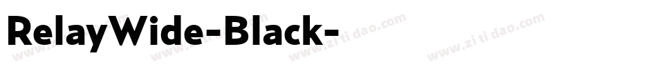 RelayWide-Black字体转换