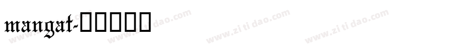 mangat字体转换