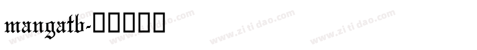 mangatb字体转换
