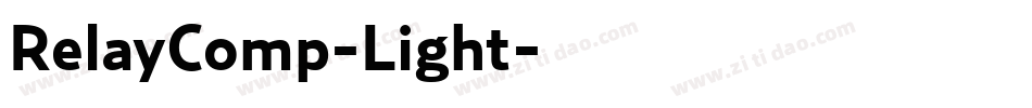 RelayComp-Light字体转换