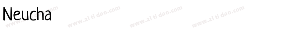 Neucha字体转换