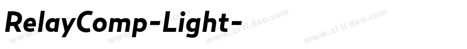 RelayComp-Light字体转换