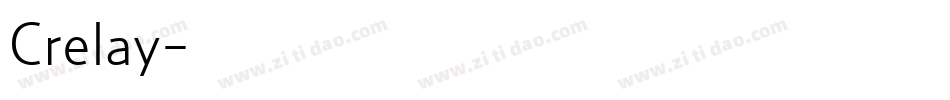 Crelay字体转换