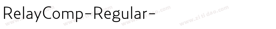 RelayComp-Regular字体转换