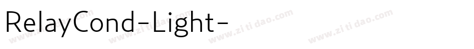 RelayCond-Light字体转换