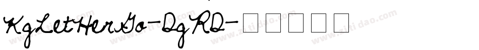 KgLetHerGo-DgRD字体转换