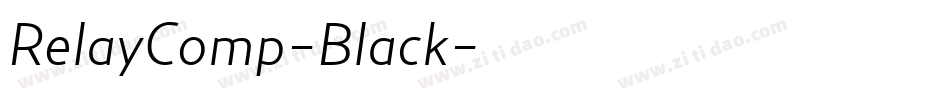 RelayComp-Black字体转换