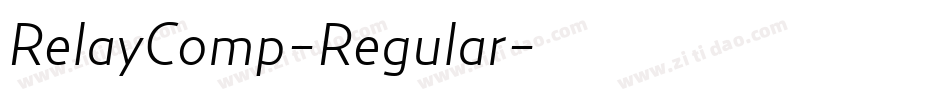 RelayComp-Regular字体转换