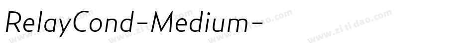RelayCond-Medium字体转换