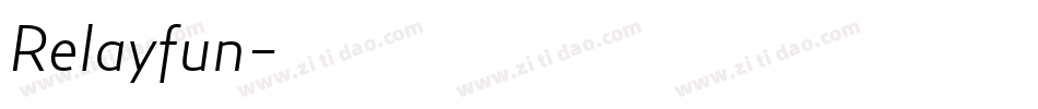 Relayfun字体转换