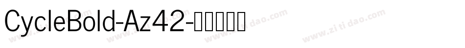 CycleBold-Az42字体转换