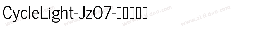 CycleLight-JzO7字体转换