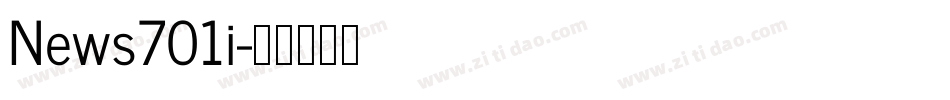 News701i字体转换