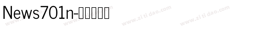 News701n字体转换