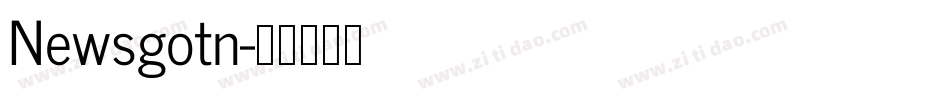 Newsgotn字体转换