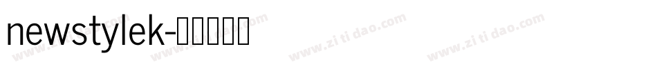 newstylek字体转换