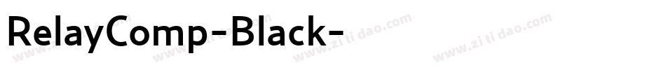 RelayComp-Black字体转换
