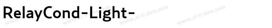 RelayCond-Light字体转换