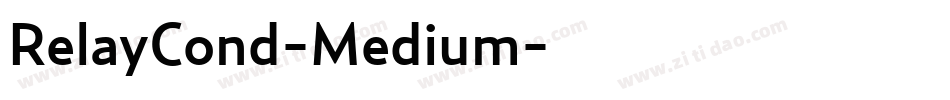 RelayCond-Medium字体转换