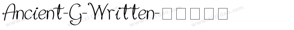 Ancient-G-Written字体转换