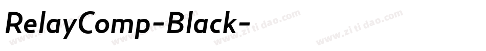 RelayComp-Black字体转换