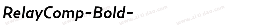 RelayComp-Bold字体转换