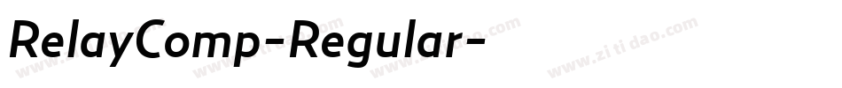 RelayComp-Regular字体转换