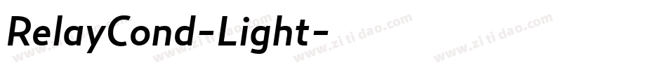 RelayCond-Light字体转换