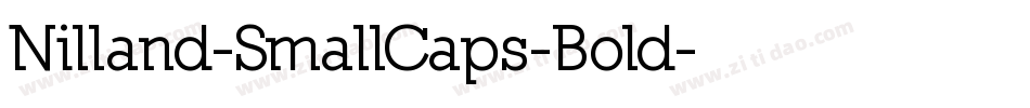 Nilland-SmallCaps-Bold字体转换