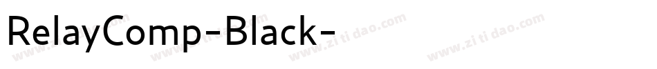 RelayComp-Black字体转换