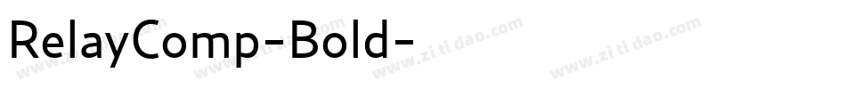 RelayComp-Bold字体转换