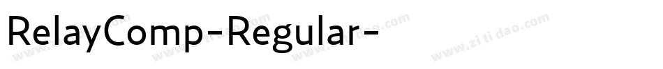 RelayComp-Regular字体转换