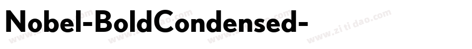Nobel-BoldCondensed字体转换