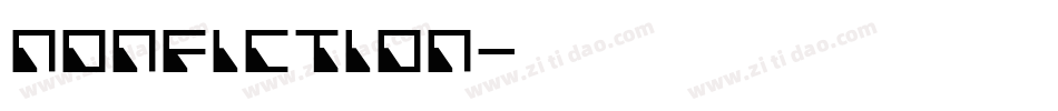 NONFICTION字体转换