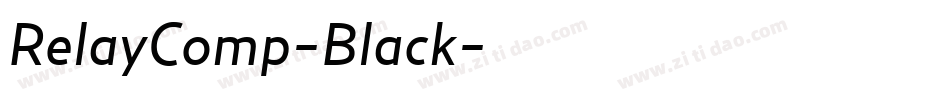 RelayComp-Black字体转换