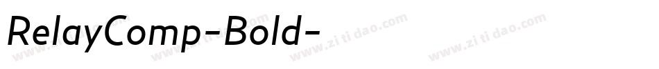RelayComp-Bold字体转换