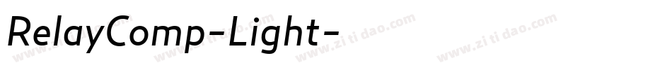 RelayComp-Light字体转换