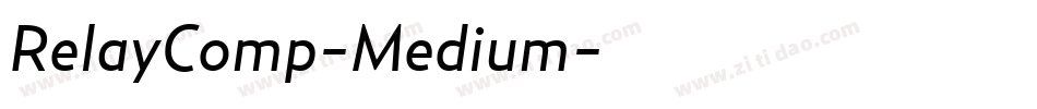 RelayComp-Medium字体转换