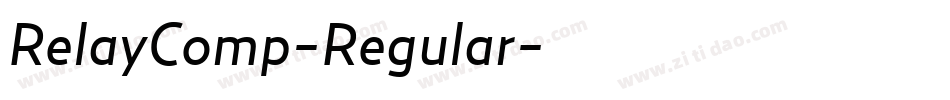 RelayComp-Regular字体转换