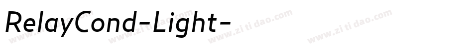 RelayCond-Light字体转换