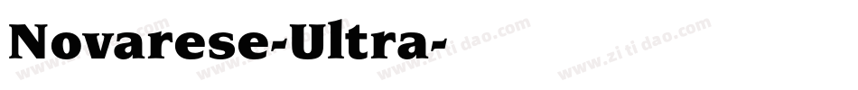 Novarese-Ultra字体转换