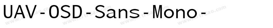 UAV-OSD-Sans-Mono字体转换